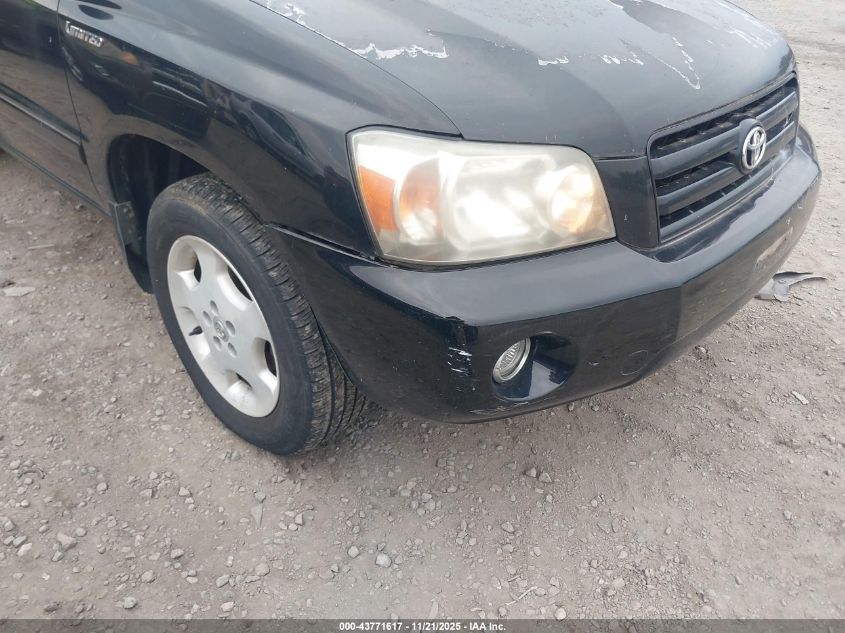 2005 Toyota Highlander Limited V6 VIN: JTEDP21A750088418 Lot: 43771617