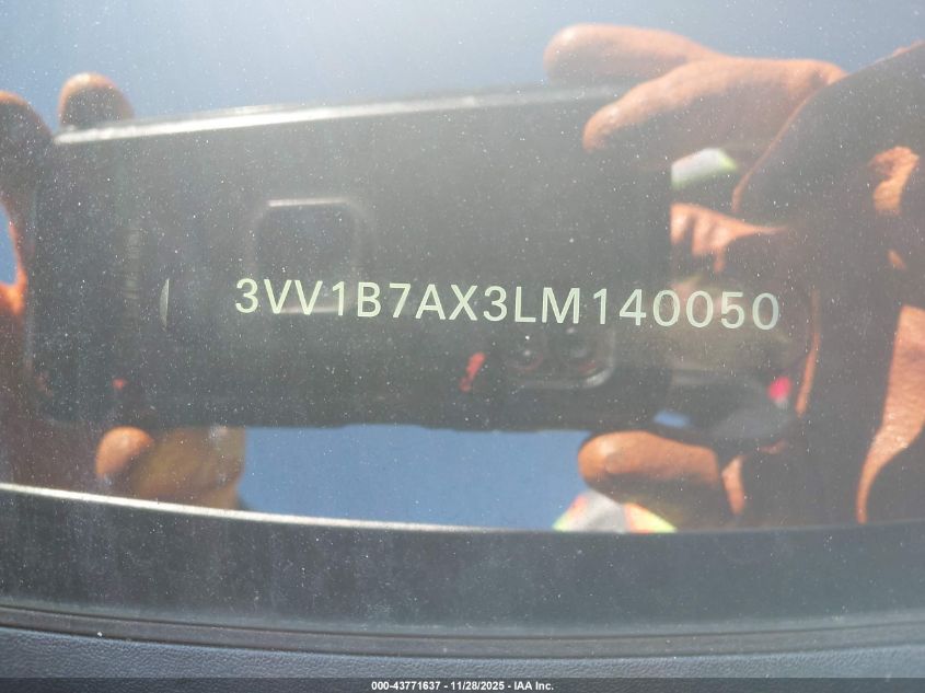 2020 Volkswagen Tiguan 2.0T S VIN: 3VV1B7AX3LM140050 Lot: 43771637