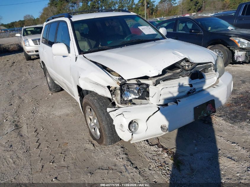 2007 Toyota Highlander VIN: JTEGD21A770159366 Lot: 43771725