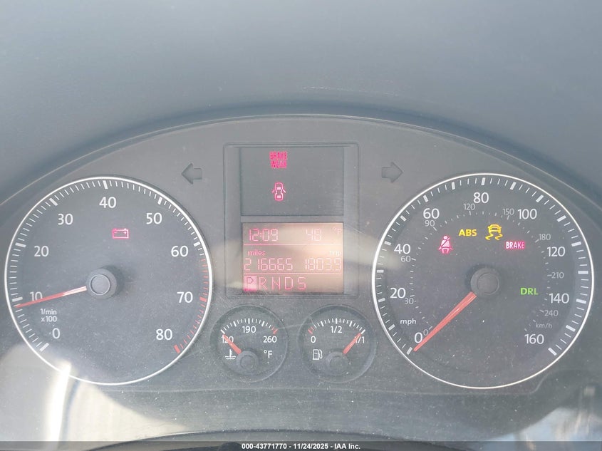 2009 Volkswagen Jetta 2.5L Se VIN: 3VWTZ71K09M320261 Lot: 43771770