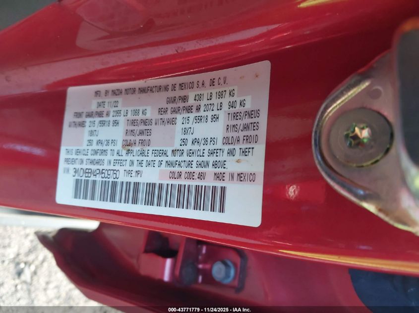 2023 Mazda Cx-30 2.5 S Select VIN: 3MVDMBBM4PM509760 Lot: 43771779