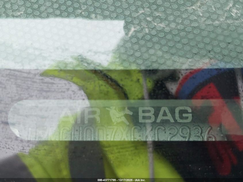 2012 Ford Escape Xlt VIN: 1FMCU0D7XCKC29363 Lot: 43771799