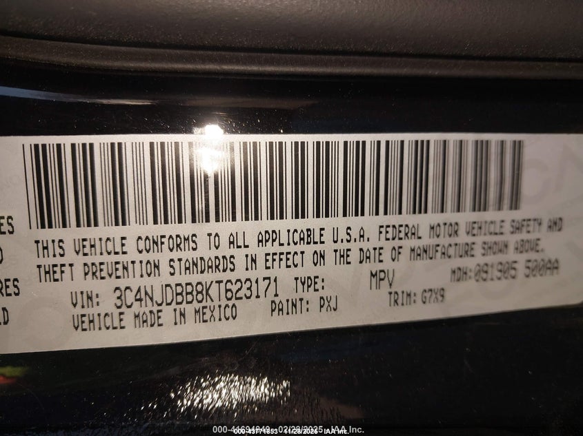 2019 Jeep Compass Altitude 4X4 VIN: 3C4NJDBB8KT623171 Lot: 43771853
