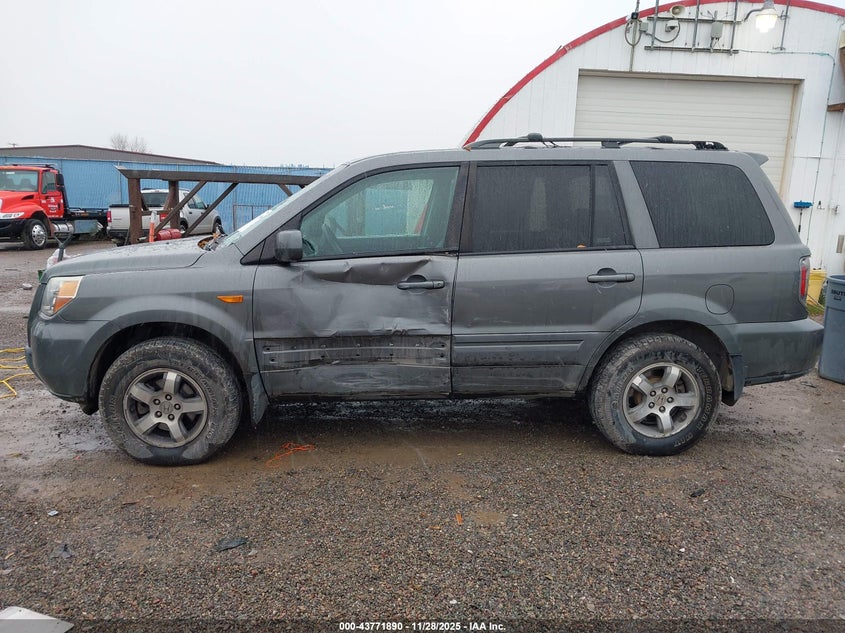 2007 Honda Pilot Ex-L VIN: 5FNYF18747B018103 Lot: 43771890