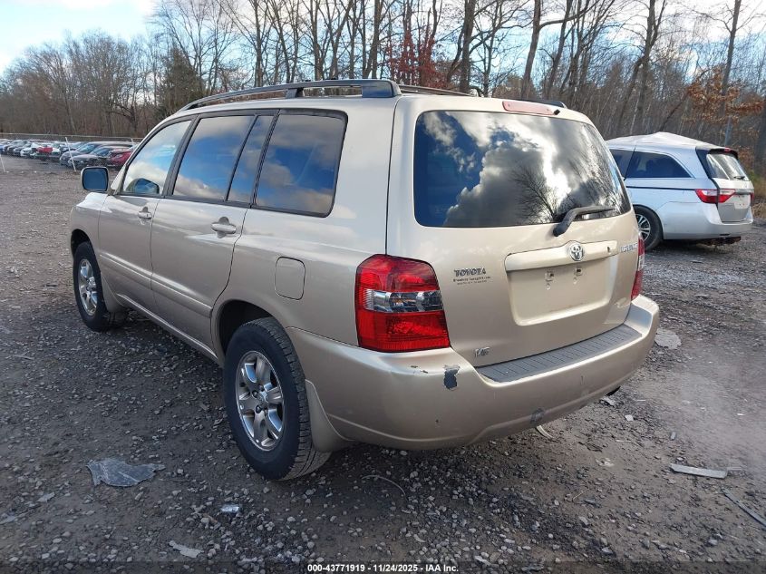2004 Toyota Highlander V6 VIN: JTEDP21A540036090 Lot: 43771919