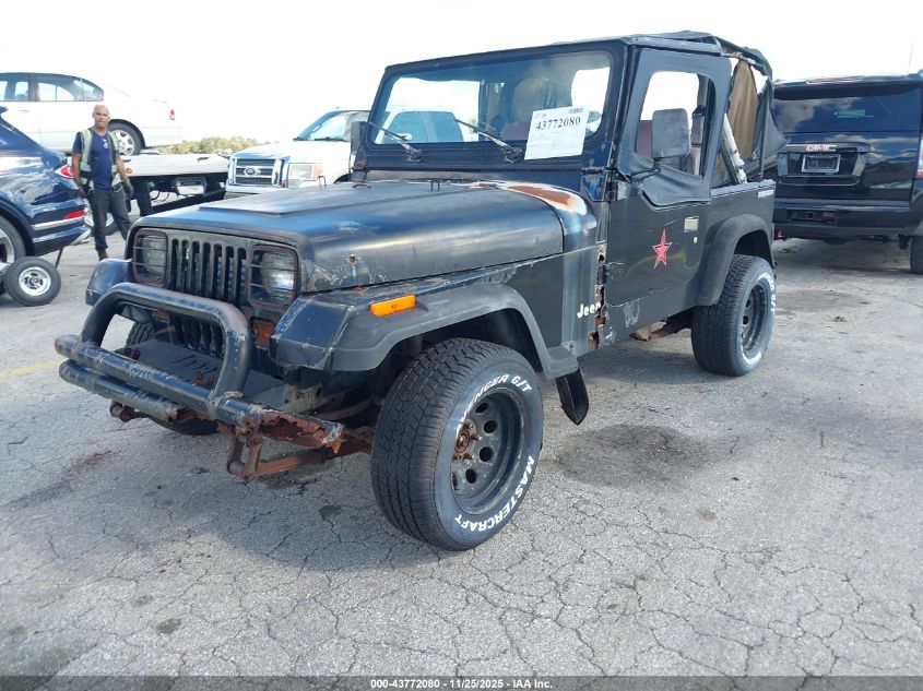 1990 Jeep Wrangler / Yj S VIN: 2J4FY19E9LJ529229 Lot: 43772080