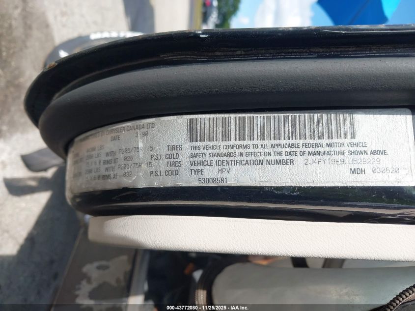 1990 Jeep Wrangler / Yj S VIN: 2J4FY19E9LJ529229 Lot: 43772080