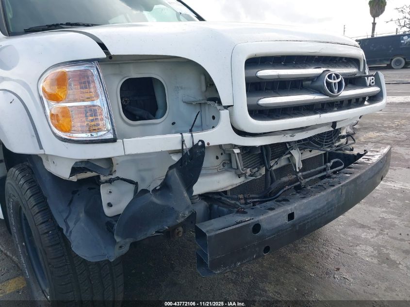 2002 Toyota Sequoia Limited V8 VIN: 5TDZT38A92S066236 Lot: 43772106