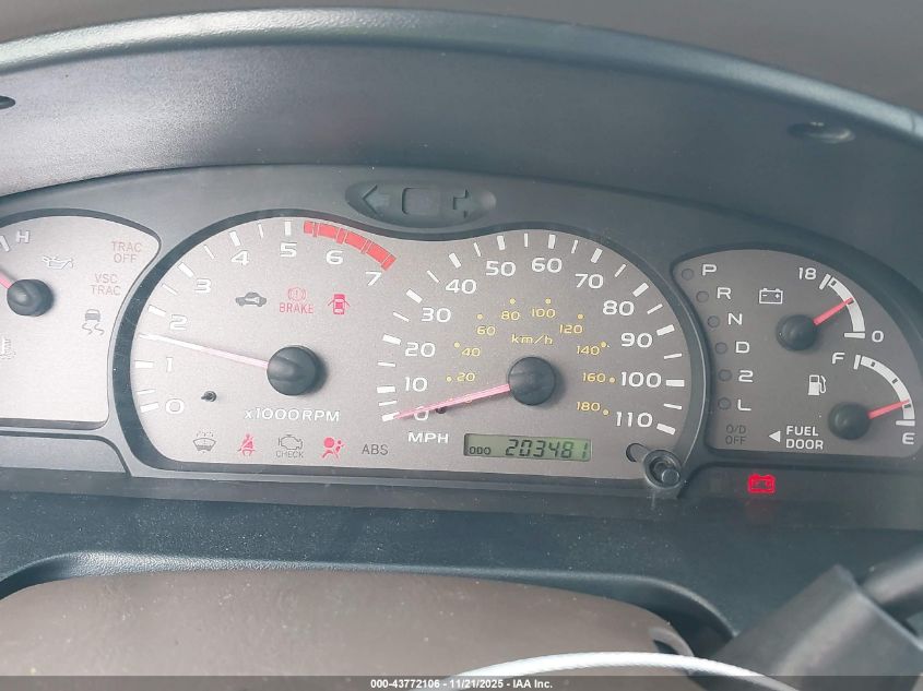 2002 Toyota Sequoia Limited V8 VIN: 5TDZT38A92S066236 Lot: 43772106