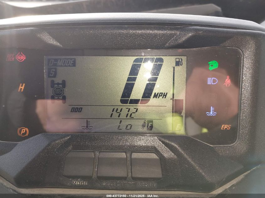 2022 Yamaha Yxe1000 VIN: 5Y4AN39Y3NA104698 Lot: 43772150