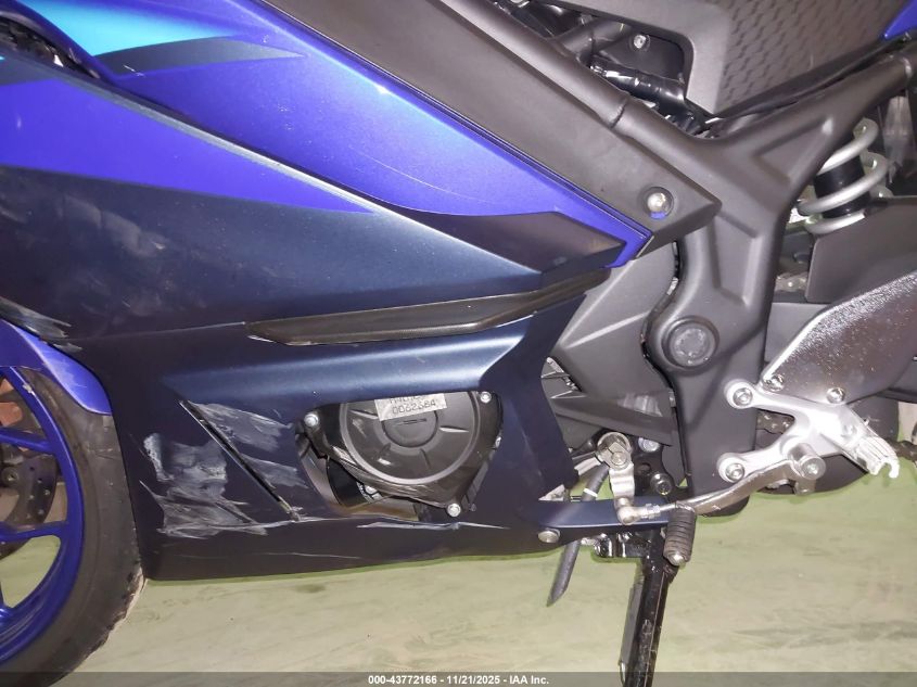 2024 Yamaha Yzfr3 A VIN: MH3RH18Y6RK017758 Lot: 43772166