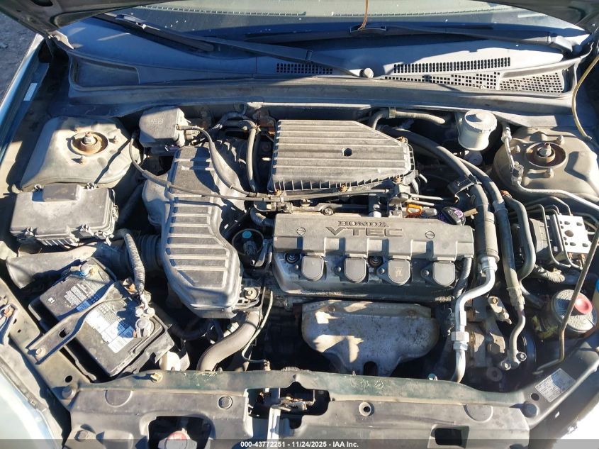 2001 Honda Civic Ex VIN: 002HGES267X1H5653 Lot: 43772251