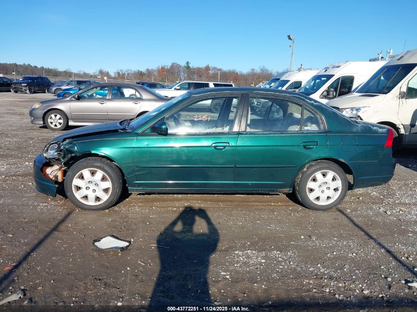 2001 Honda Civic Ex VIN: 002HGES267X1H5653 Lot: 43772251