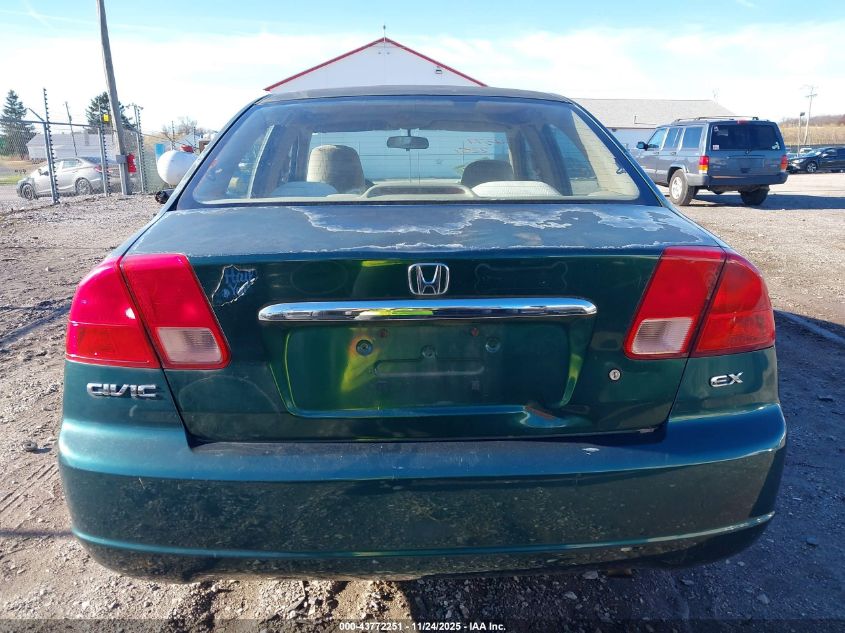 2001 Honda Civic Ex VIN: 002HGES267X1H5653 Lot: 43772251