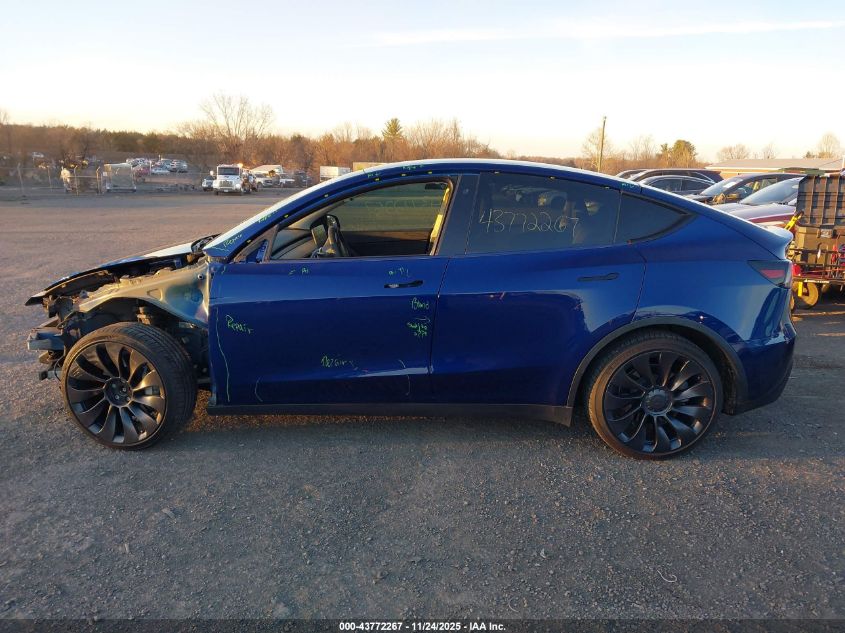 2020 Tesla Model Y Long Range Dual Motor All-Wheel Drive/Performance Dual Motor All-Wheel Drive VIN: 5YJYGDEF8LF001597 Lot: 43772267