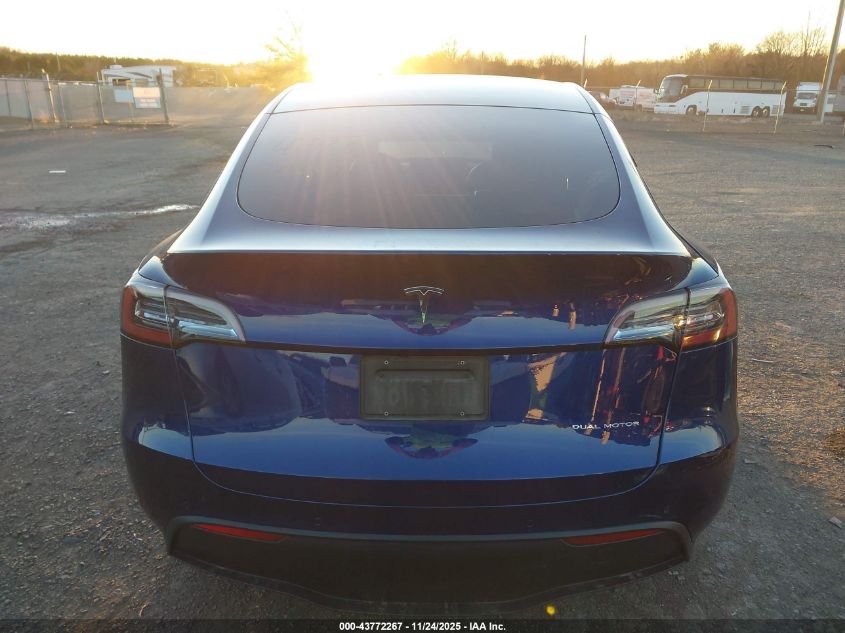 2020 Tesla Model Y Long Range Dual Motor All-Wheel Drive/Performance Dual Motor All-Wheel Drive VIN: 5YJYGDEF8LF001597 Lot: 43772267