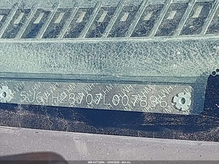 2007 Honda Element Ex VIN: 5J6YH28707L007896 Lot: 43772294