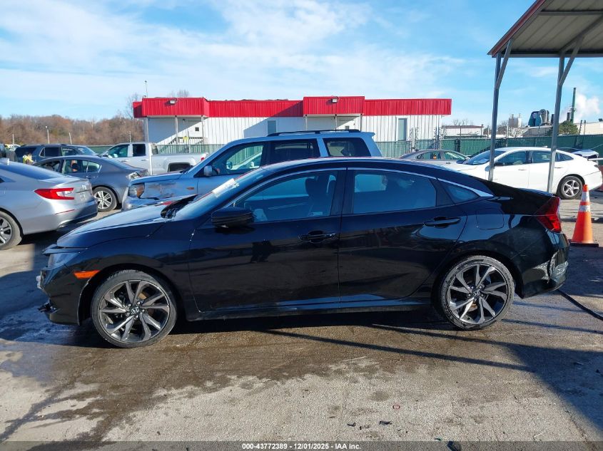 2019 Honda Civic Sport VIN: 2HGFC2F86KH546389 Lot: 43772389
