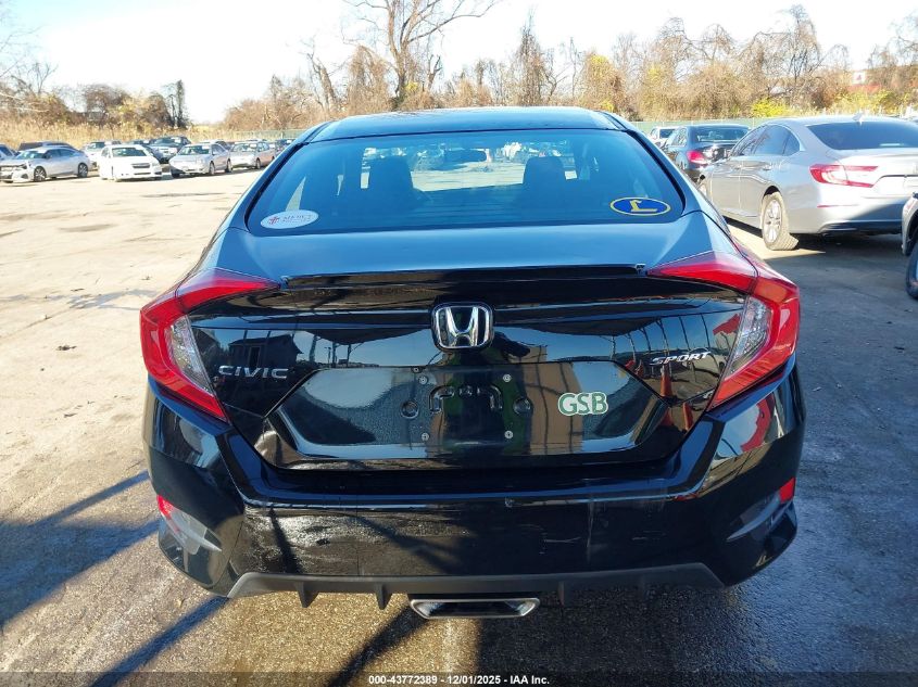 2019 Honda Civic Sport VIN: 2HGFC2F86KH546389 Lot: 43772389