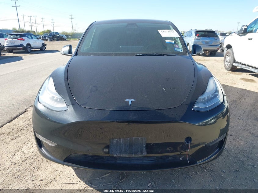 2021 Tesla Model Y Long Range Dual Motor All-Wheel Drive VIN: 5YJYGDEE1MF196337 Lot: 43772545