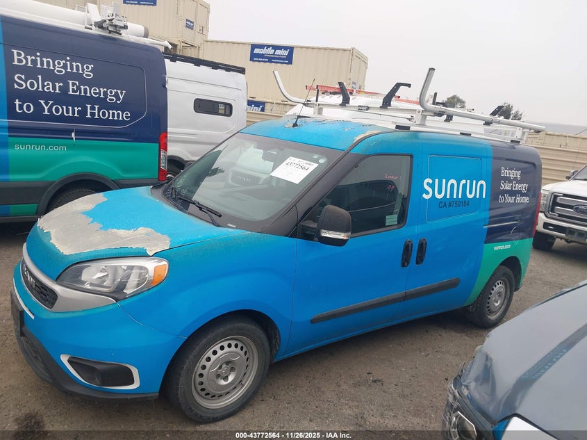 2022 Ram Promaster City Cargo Van VIN: ZFBHRFAB0N6W37568 Lot: 43772564