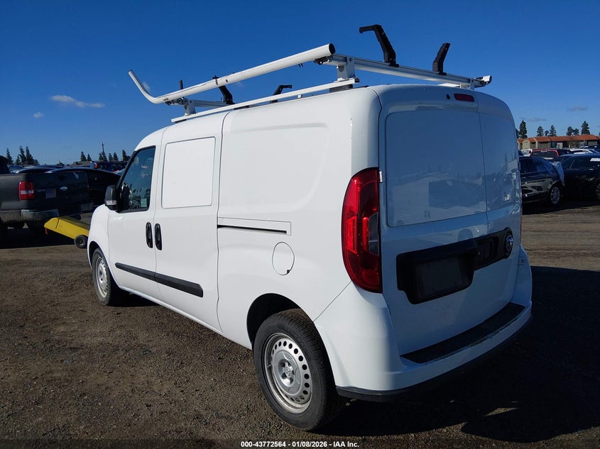 Vin: zfbhrfab0n6w37568, lot: 44267989, ram promaster city cargo van 20223