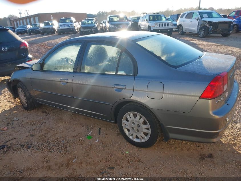 2004 Honda Civic Lx VIN: 2HGES16524H520339 Lot: 43772689