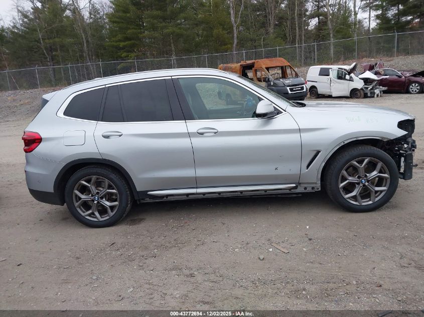 2021 BMW X3 xDrive30I VIN: 5UXTY5C05M9E47635 Lot: 43772694