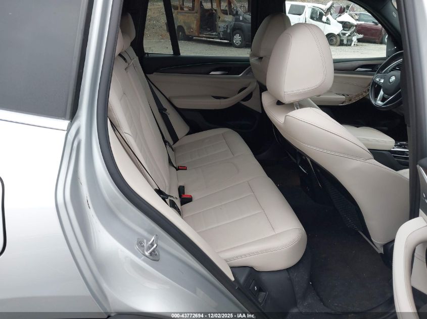 2021 BMW X3 xDrive30I VIN: 5UXTY5C05M9E47635 Lot: 43772694