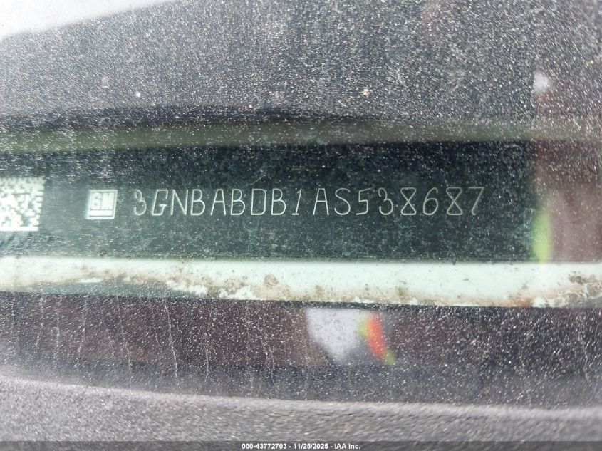 2010 Chevrolet Hhr Lt VIN: 3GNBABDB1AS538687 Lot: 43772703