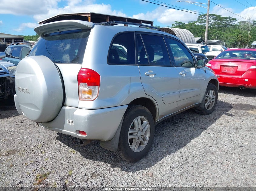 2002 TOYOTA RAV 4 SPORT UTILITY VEHICLE 2.0L I-4 DOHC, VVT, 148HP