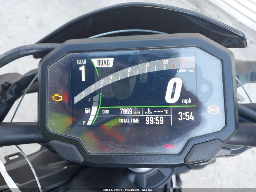 2023 Kawasaki Zr900 F VIN: ML5ZRDF19PDA57527 Lot: 43772931