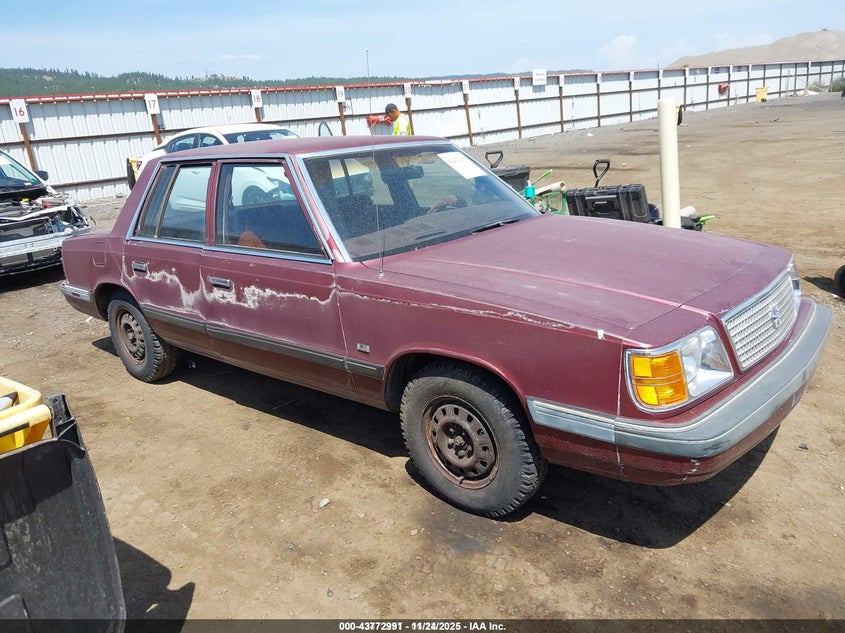 PLYMOUTH RELIANT 1989. Lot# 43772991. VIN 3P3BK46DXKT973073. Photo 1
