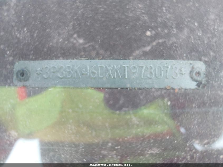 1989 Plymouth Reliant Le VIN: 3P3BK46DXKT973073 Lot: 43772991