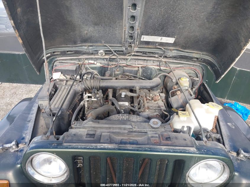 1997 Jeep Wrangler Sahara VIN: 1J4FY49S7VP518856 Lot: 43772993