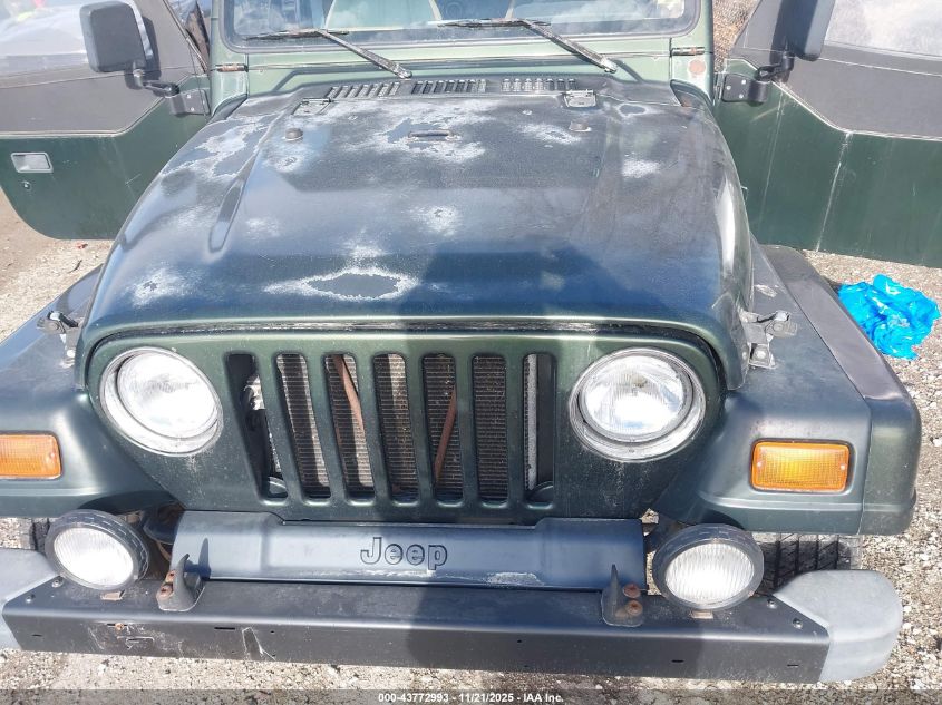 1997 Jeep Wrangler Sahara VIN: 1J4FY49S7VP518856 Lot: 43772993