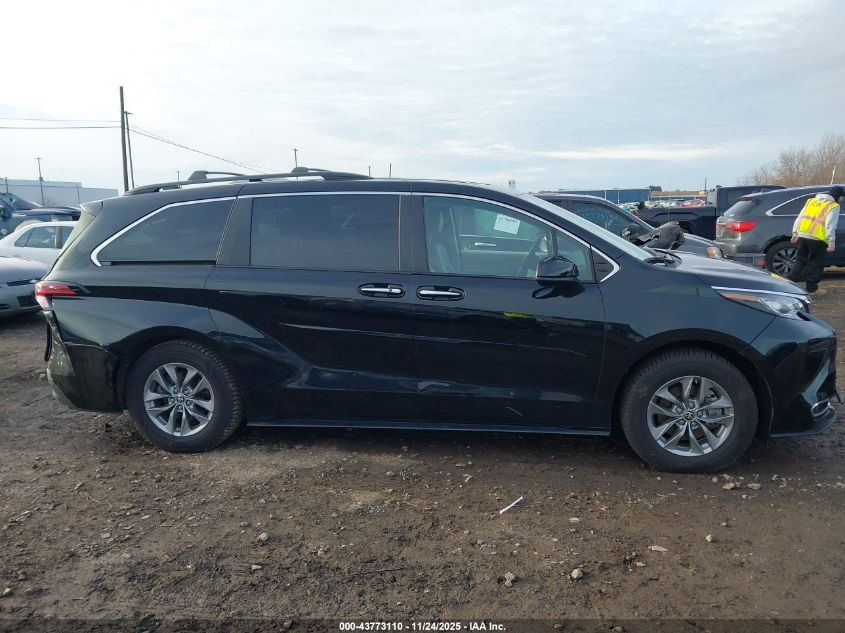 2022 Toyota Sienna Xle VIN: 5TDYSKFC4NS044257 Lot: 43773110