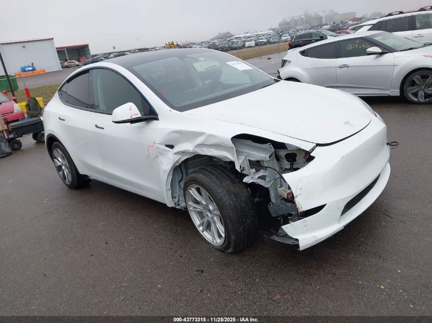 2021 Tesla Model Y Long Range Dual Motor All-Wheel Drive VIN: 5YJYGDEE7MF298774 Lot: 43773315