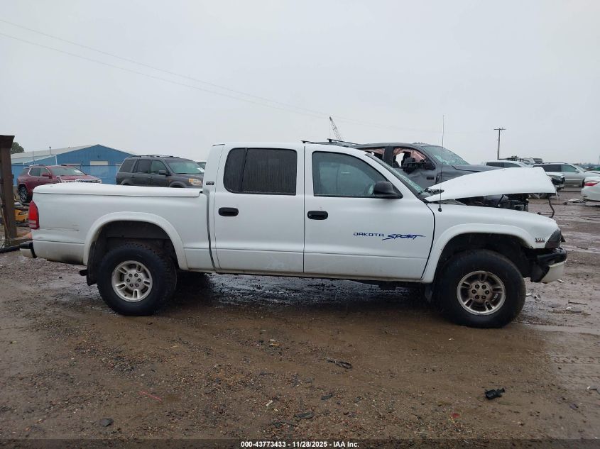 2000 Dodge Dakota Slt/Sport VIN: 1B7GG2AN7YS708813 Lot: 43773433
