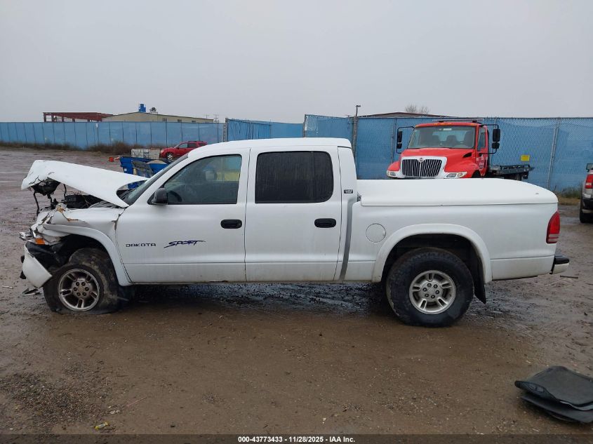 2000 Dodge Dakota Slt/Sport VIN: 1B7GG2AN7YS708813 Lot: 43773433