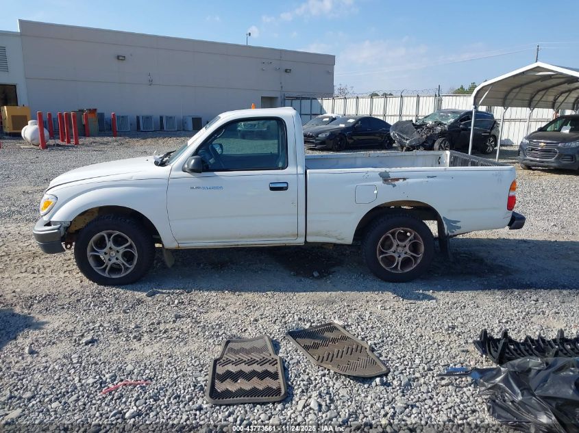 2004 Toyota Tacoma VIN: 5TENL42N04Z403382 Lot: 43773561