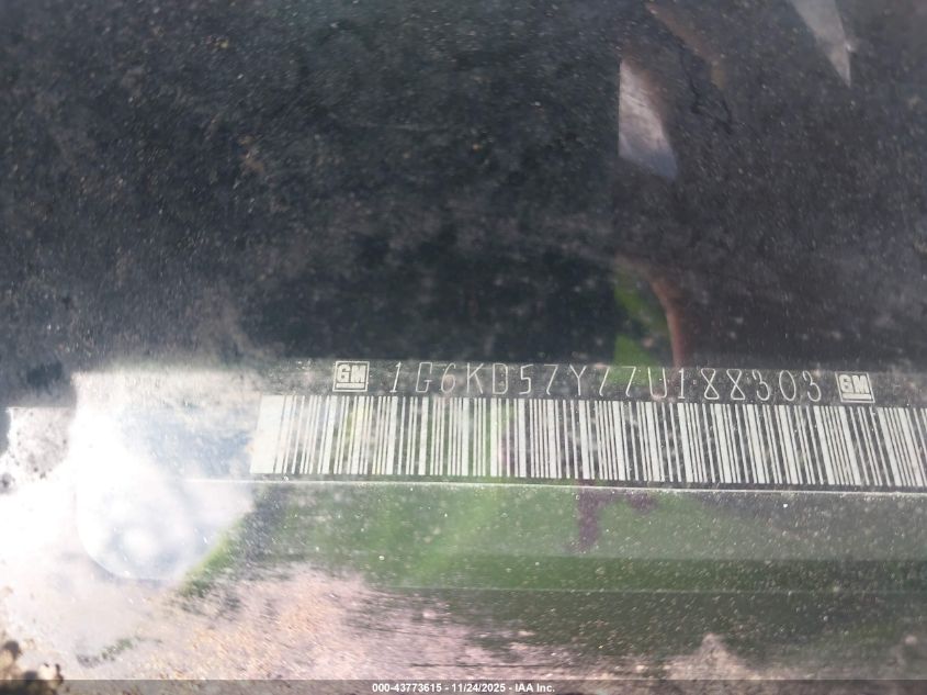 2007 Cadillac Dts Luxury Ii VIN: 1G6KD57Y77U188303 Lot: 43773615