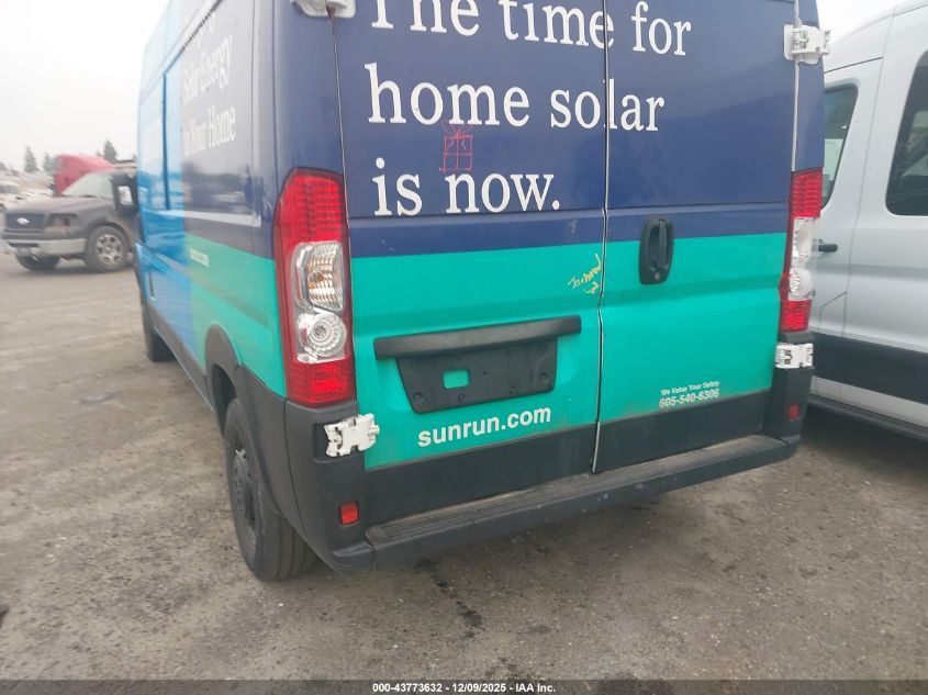 2021 Ram Promaster 2500 High Roof 159 Wb VIN: 3C6LRVDG7ME532552 Lot: 43773632