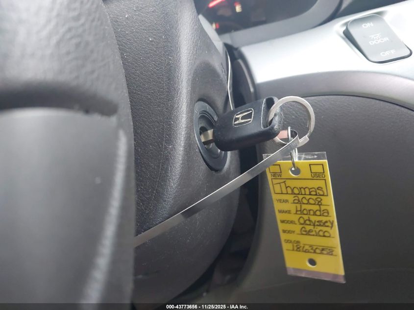 2008 Honda Odyssey Ex-L VIN: 5FNRL38608B056834 Lot: 43773656