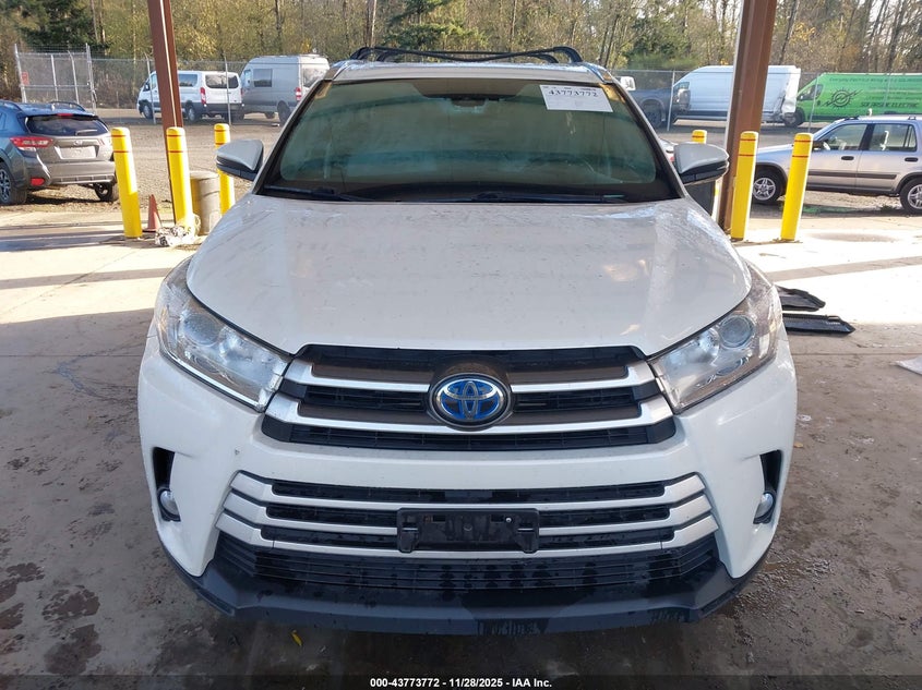 2018 Toyota Highlander Hybrid Xle VIN: 5TDJGRFH1JS049255 Lot: 43773772