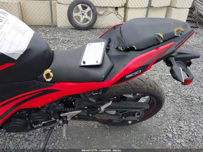 2025 Kawasaki Ex500 VIN: ML5EXGG17SDA41906 Lot: 43773779