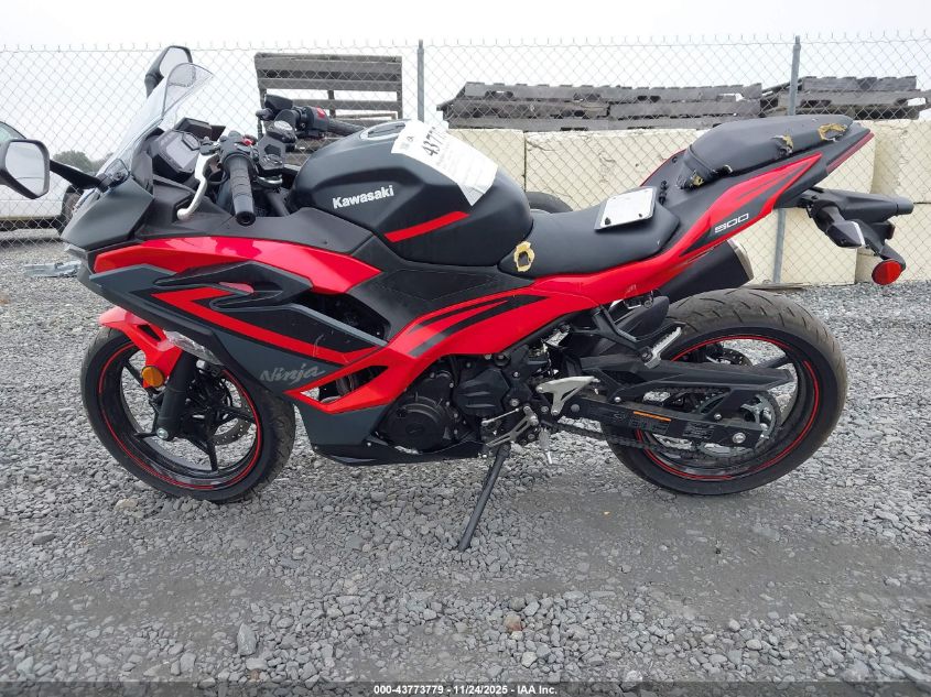 2025 Kawasaki Ex500 VIN: ML5EXGG17SDA41906 Lot: 43773779