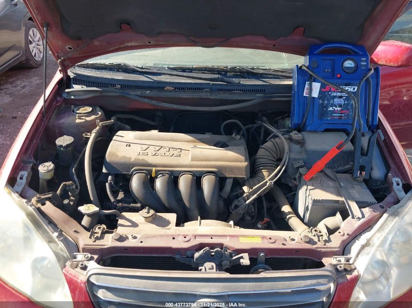 2004 Toyota Corolla Le VIN: 1NXBR32E34Z209316 Lot: 43773794