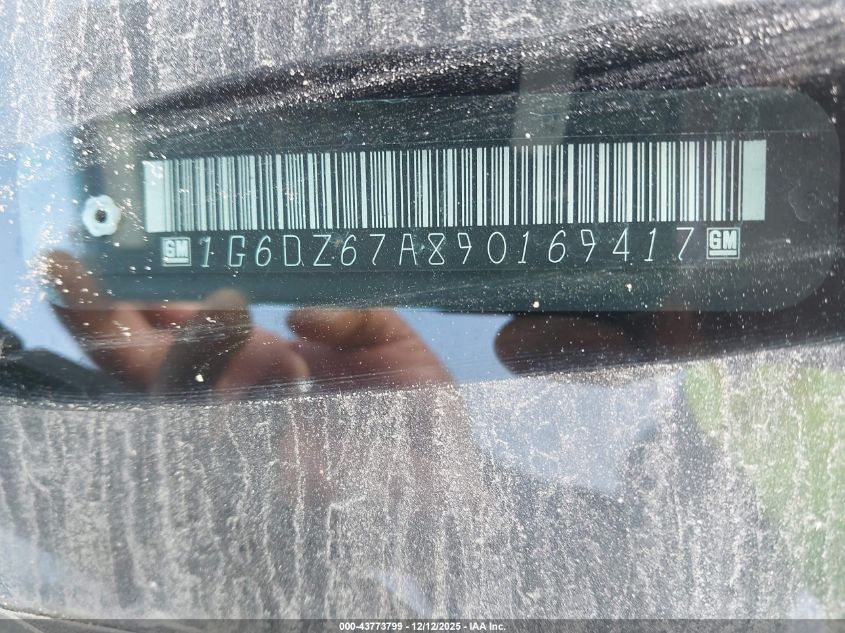 2009 Cadillac Sts V8 VIN: 1G6DZ67A890169417 Lot: 43773799