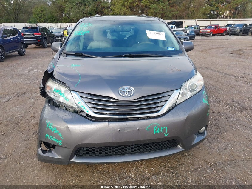 2011 Toyota Sienna Xle V6 VIN: 5TDYK3DC2BS151439 Lot: 43773903